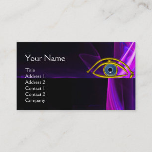 BLUE EYE Doctor,Ophthalmic,Oculist Symbol,Purple Business Card