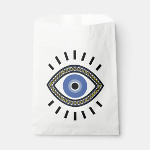 Blue eye good luck protection evil eye favour bag