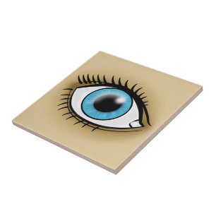 Blue Eye icon Ceramic Tile
