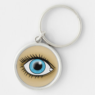 Blue Eye icon Key Ring
