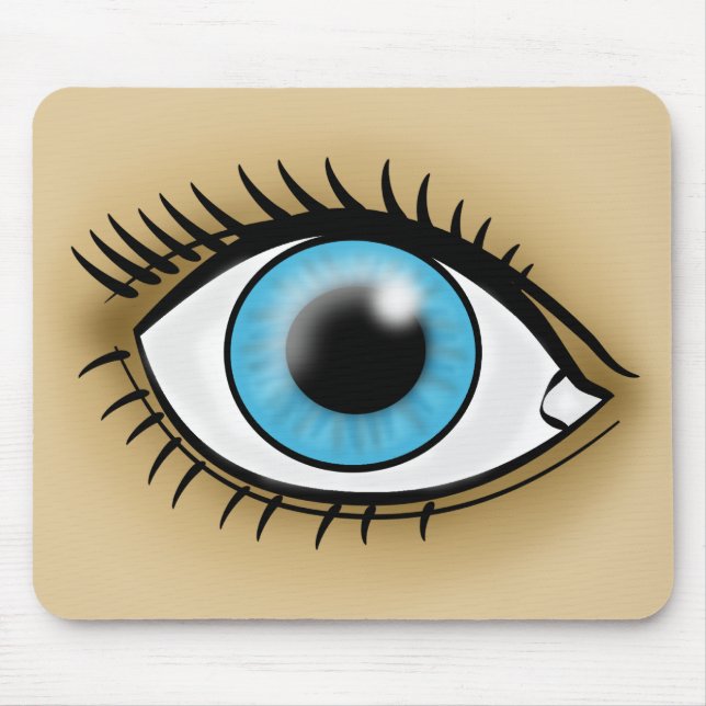 Blue Eye icon Mouse Pad (Front)