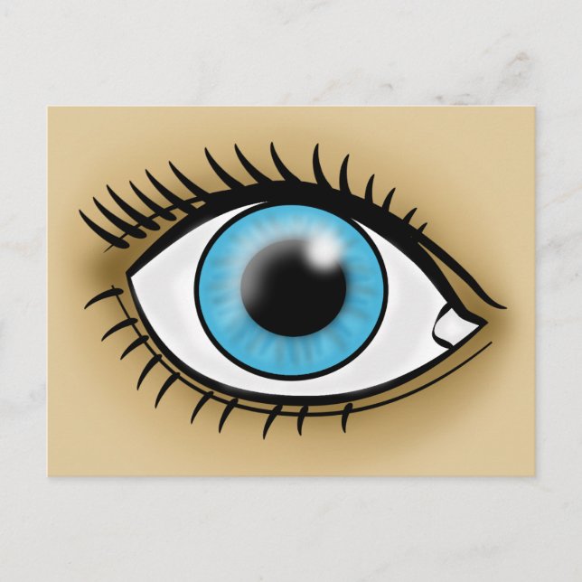 Blue Eye icon Postcard (Front)