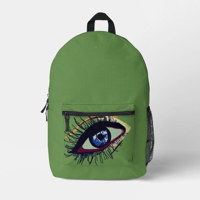 Blue Eye iPhone 8/7, Barely There Printed Backpack (Front)