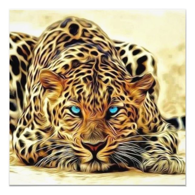 Blue Eye Leopard Photo Print (Front)