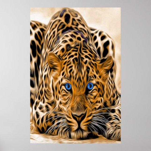 Blue Eye Leopard Poster (Front)
