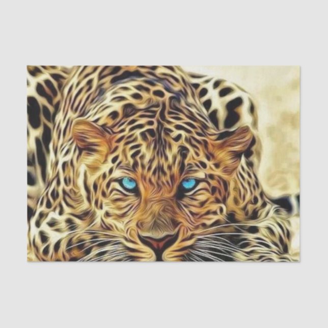 Blue Eye Leopard Tissue Paper (Front)