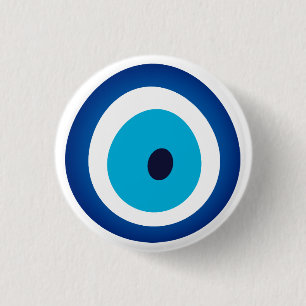 Blue Eye Lucky Charm 3 Cm Round Badge