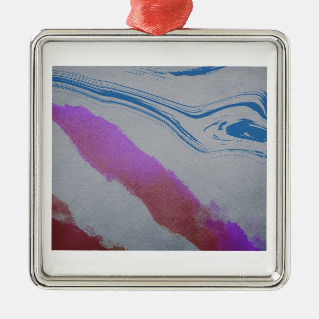 Blue Eye Metal Ornament (Front)