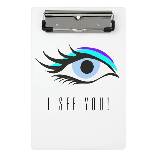Blue eye  mini clipboard (Front)