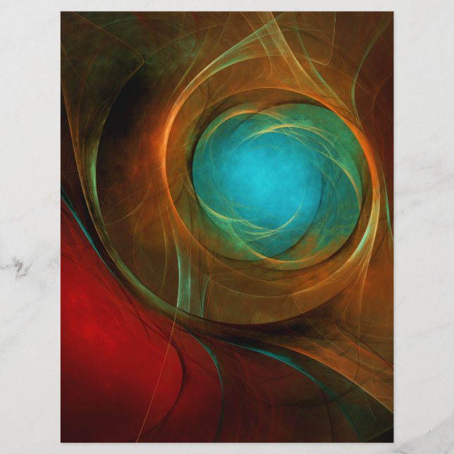 Blue Eye Modern Abstract Fine Art Cool Pattern #16 (Front)