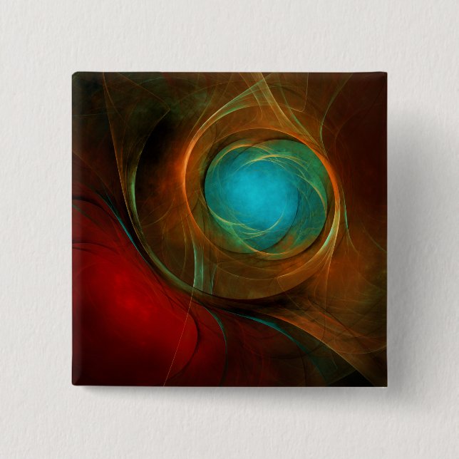Blue Eye Modern Abstract Fine Art Cool Pattern #16 15 Cm Square Badge (Front)