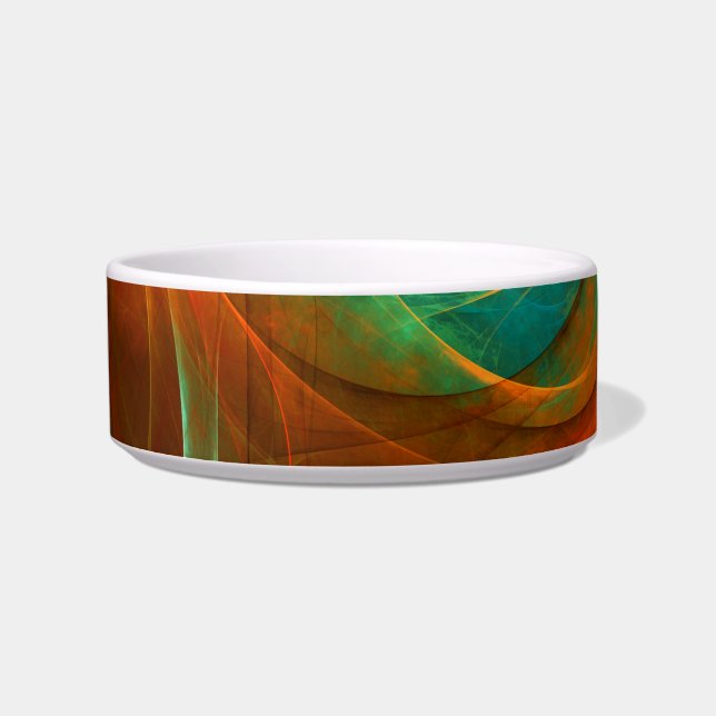 Blue Eye Modern Abstract Fine Art Cool Pattern #16 Bowl (Front)
