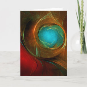 Blue Eye Modern Abstract Fine Art Cool Pattern #16 Card