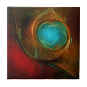 Blue Eye Modern Abstract Fine Art Cool Pattern #16 Ceramic Tile