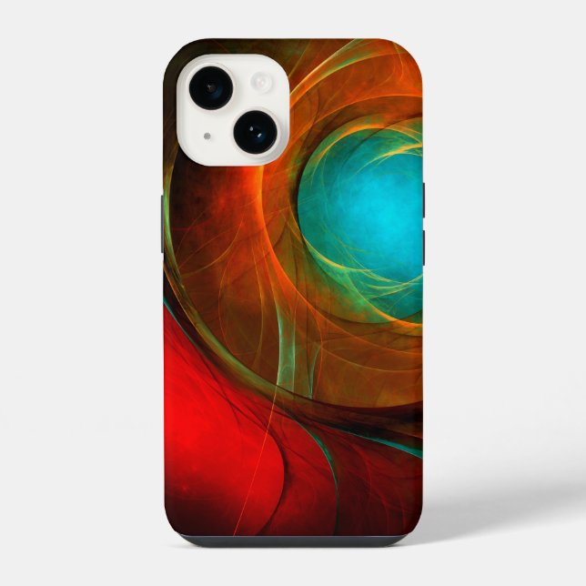 Blue Eye Modern Abstract Fine Art Cool Pattern #16 iPhone Case (Back)