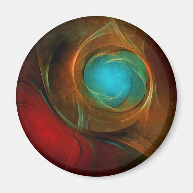 Blue Eye Modern Abstract Fine Art Cool Pattern #16 Magnet (Front)