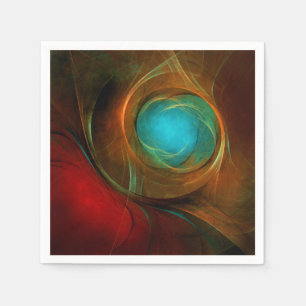 Blue Eye Modern Abstract Fine Art Cool Pattern #16 Napkin
