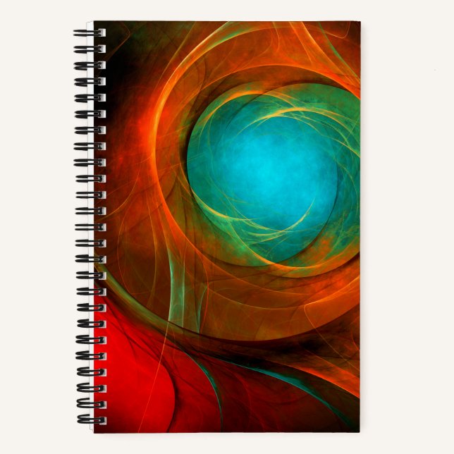 Blue Eye Modern Abstract Fine Art Cool Pattern #16 Notebook (Front)