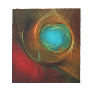 Blue Eye Modern Abstract Fine Art Cool Pattern #16 Notepad