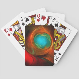 Blue Eye Modern Abstract Fine Art Cool Pattern #16 Playing Cards