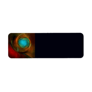 Blue Eye Modern Abstract Fine Art Cool Pattern #16 Return Address Label