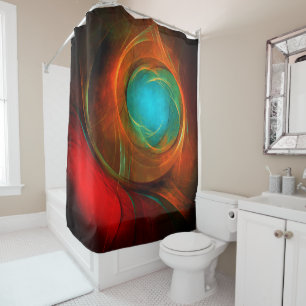 Blue Eye Modern Abstract Fine Art Cool Pattern #16 Shower Curtain