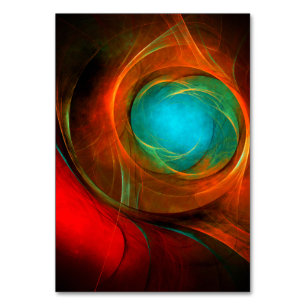 Blue Eye Modern Abstract Fine Art Cool Pattern #16 Table Number