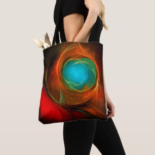 Blue Eye Modern Abstract Fine Art Cool Pattern #16 Tote Bag