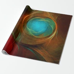 Blue Eye Modern Abstract Fine Art Cool Pattern #16 Wrapping Paper