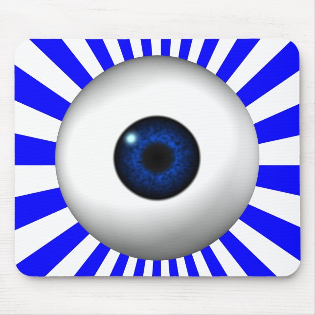 blue eye mouse pad (Front)