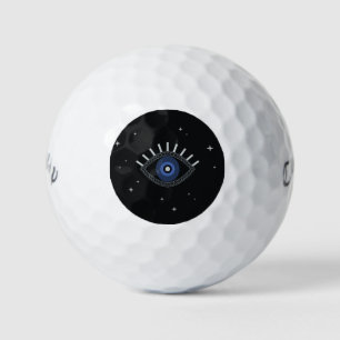 Blue eye protection talisman, evil eye golf balls