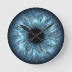 Blue eye wall clock