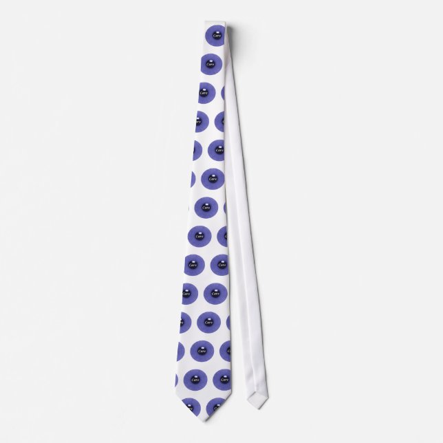 Blue Eyeball Design "Eye Care" Tie (Front)