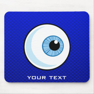 Blue Eyeball Mouse Pad