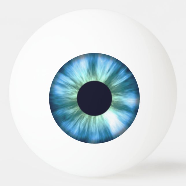 Blue Eyeball Ping Pong Ball (Front)