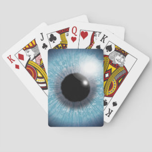 Blue Eyeball Playing Cards