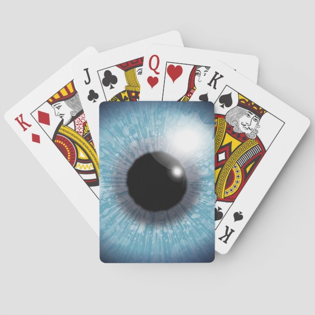Blue Eyeball Playing Cards (Back)
