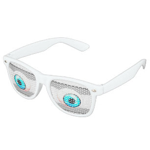 Blue Eyeball Retro Sunglasses