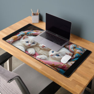 Blue-Eyed Bond Desk Mat