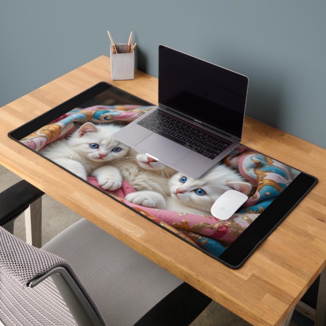 Blue-Eyed Bond Desk Mat (Office 2)
