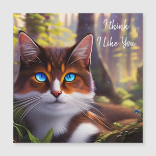 Blue Eyed Cat in the Woods *personalise*