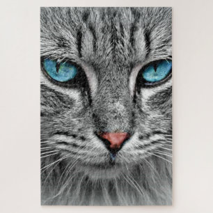 Blue Eyed Cat Jigsaw Puzzle