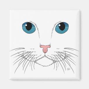 Blue Eyed Cat Magnet