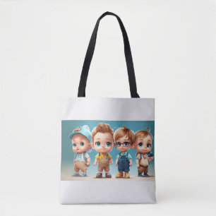 Blue-Eyed Darlings – Cutest Babies Ever Tote Bag