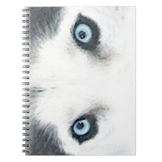 Blue eyed dogs can see the wind notebook
