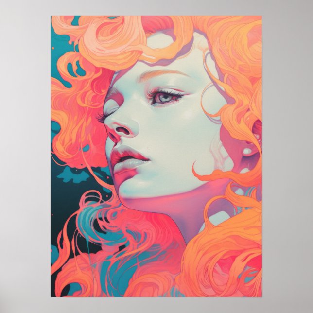 Blue-Eyed Ember Poster (Front)