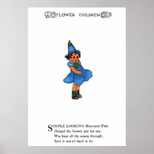 Blue-eyed Flax Poster