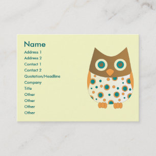 Blue-Eyed Owl Business Card
