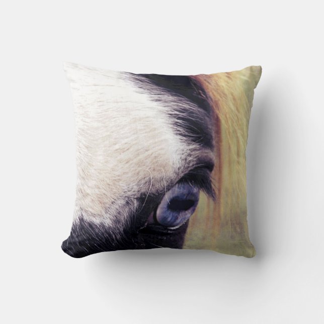 Blue Eyed Paint Cushion (Front)