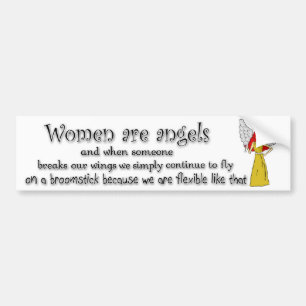 Blue Eyed Red Haired Women Are Angels Bumper Sticker